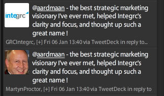 Integrc thank aardmaan for their name