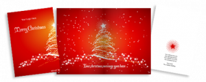 Red Tree Christmas card