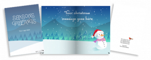 Snowman Christmas card